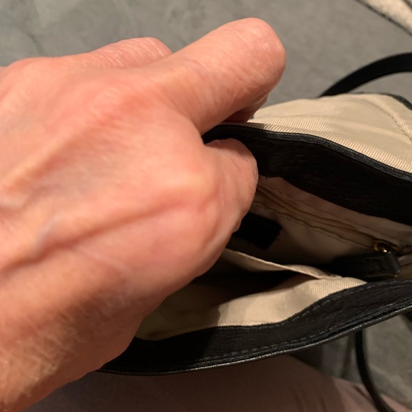 American leather Co. Black all Leather & Leopard Print Crossbody / shoulder Bag - Picture 9 of 9